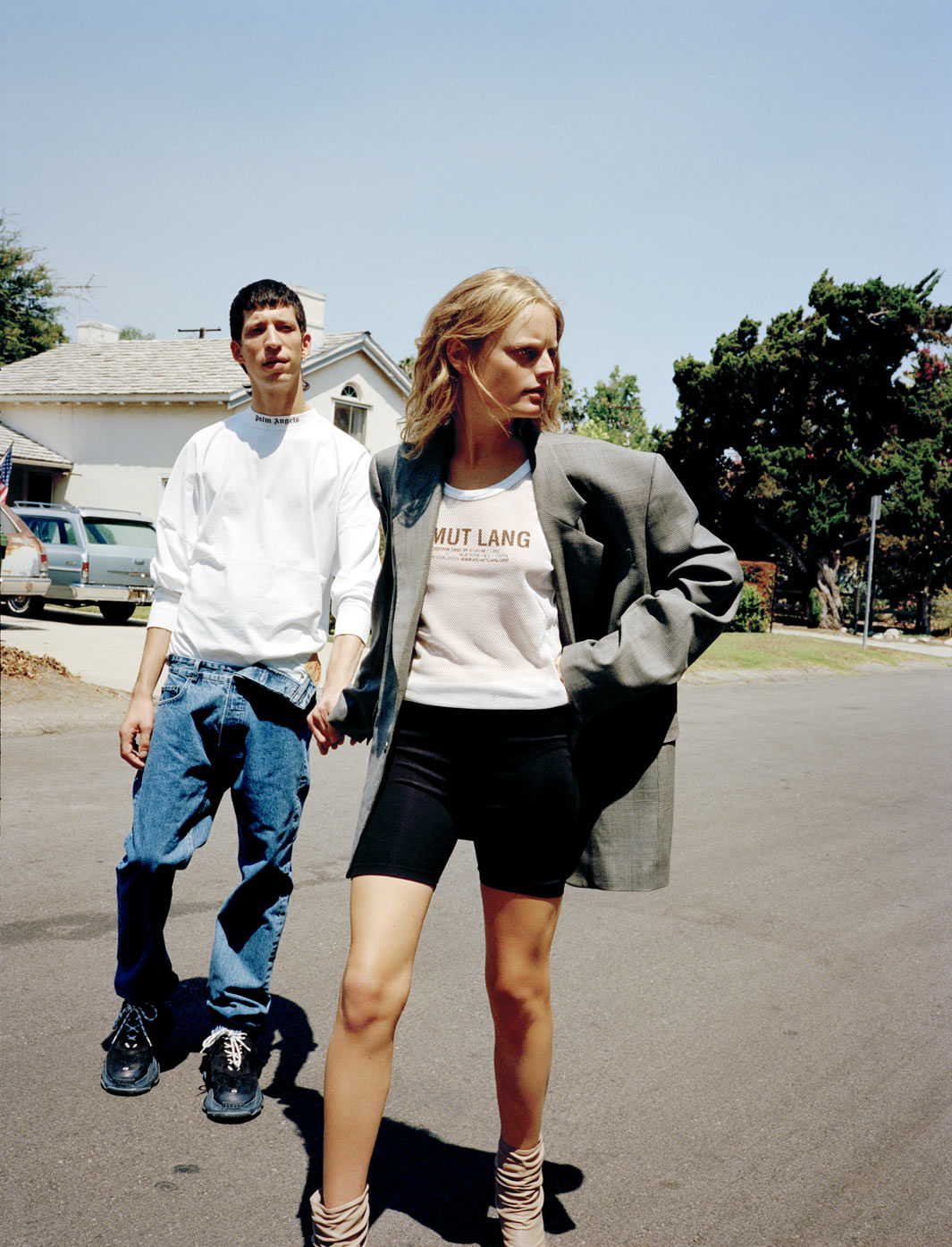 Browns Fashion Shoot This Is Suburbia Hanne Gaby Odiele and John Swiatek