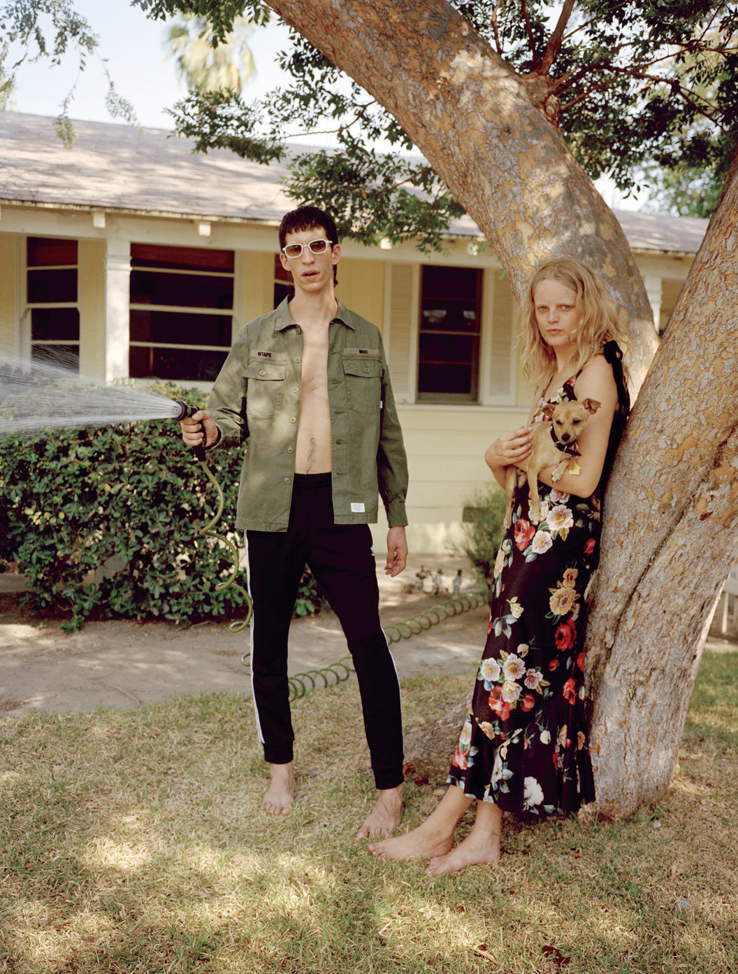 Browns Fashion Shoot This Is Suburbia Hanne Gaby Odiele and John Swiatek