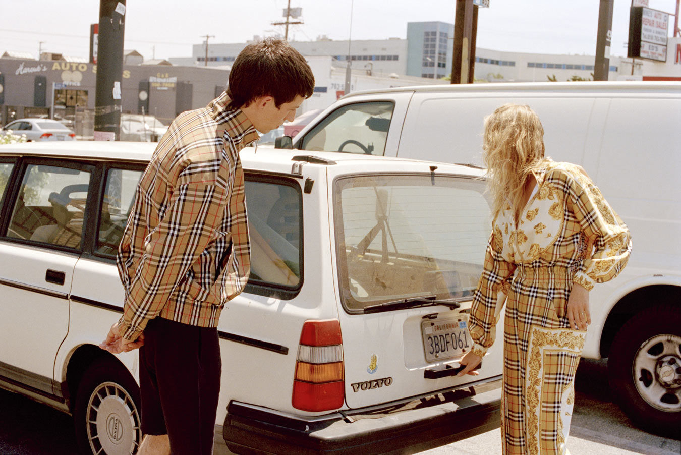 Browns Fashion Shoot This Is Suburbia Hanne Gaby Odiele and John Swiatek