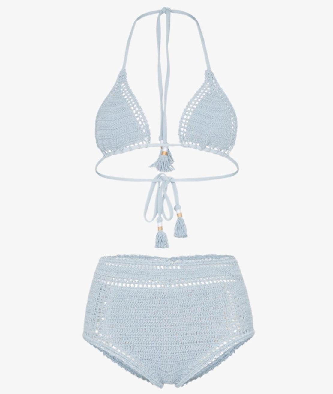 She Made Me Essential Crochet Triangle Bikini