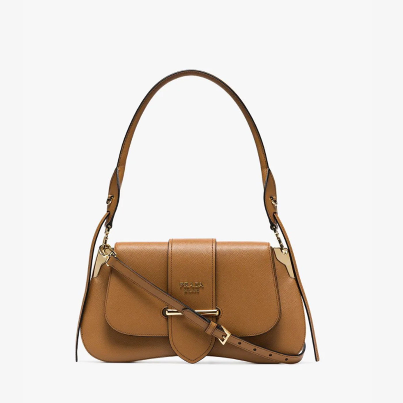 Prada Brown Manuelle Leather Bag