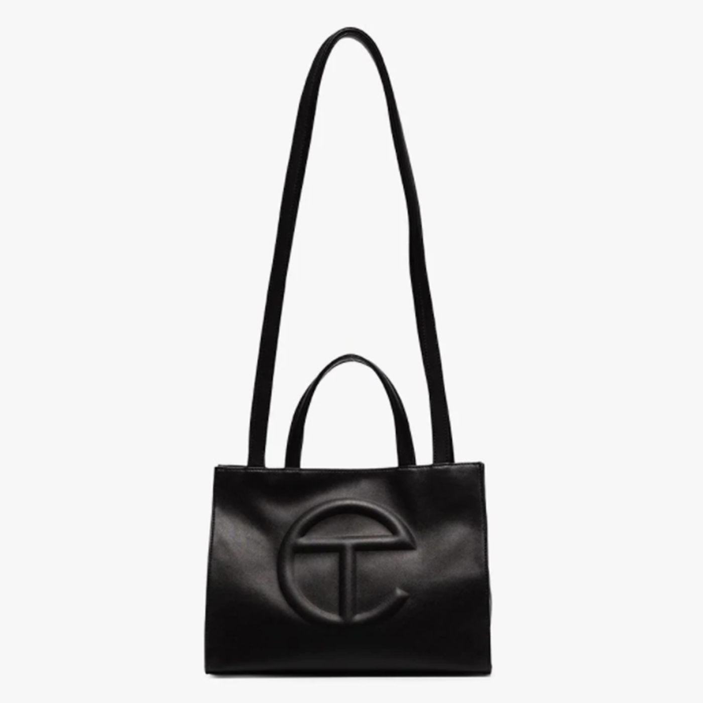 Telfar Black Medium Vegan Leather Shopper