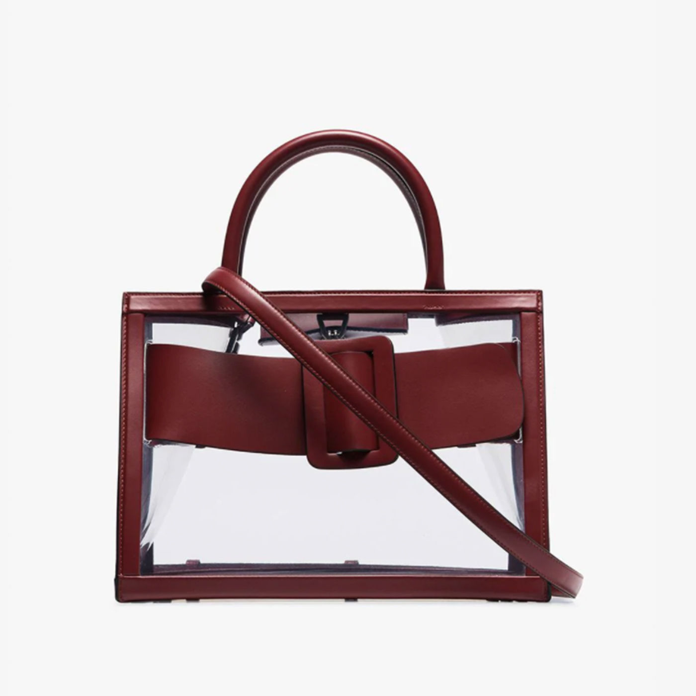 Boyy Burgundy Bobby PVC Leather Tote