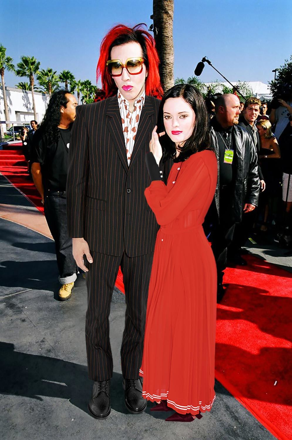 Browns Fashion - Marilyn is wearing jacket & trousers by JOHN LAWRENCE SULLIVAN shirt by JW ANDERSON shoes by THOM BROWNE Rose is wearing dress by PHILOSOPHY DI LORENZO SERAFINI and shoes by PROENZA SCHOULER
