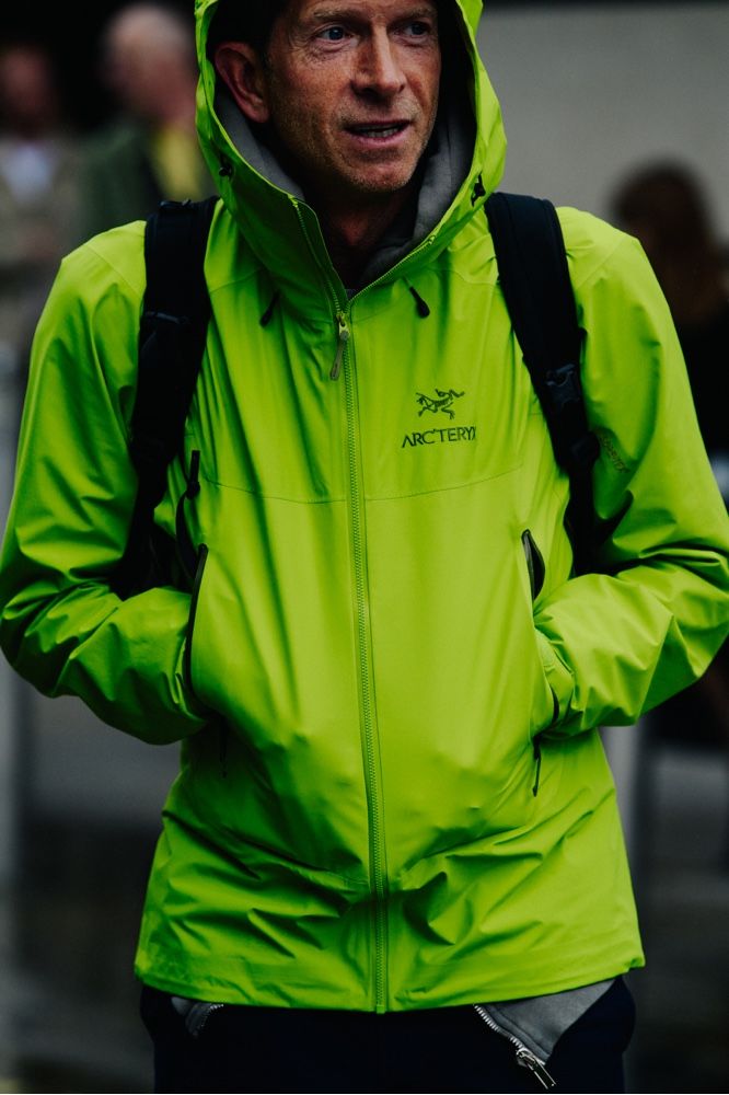 green jacket