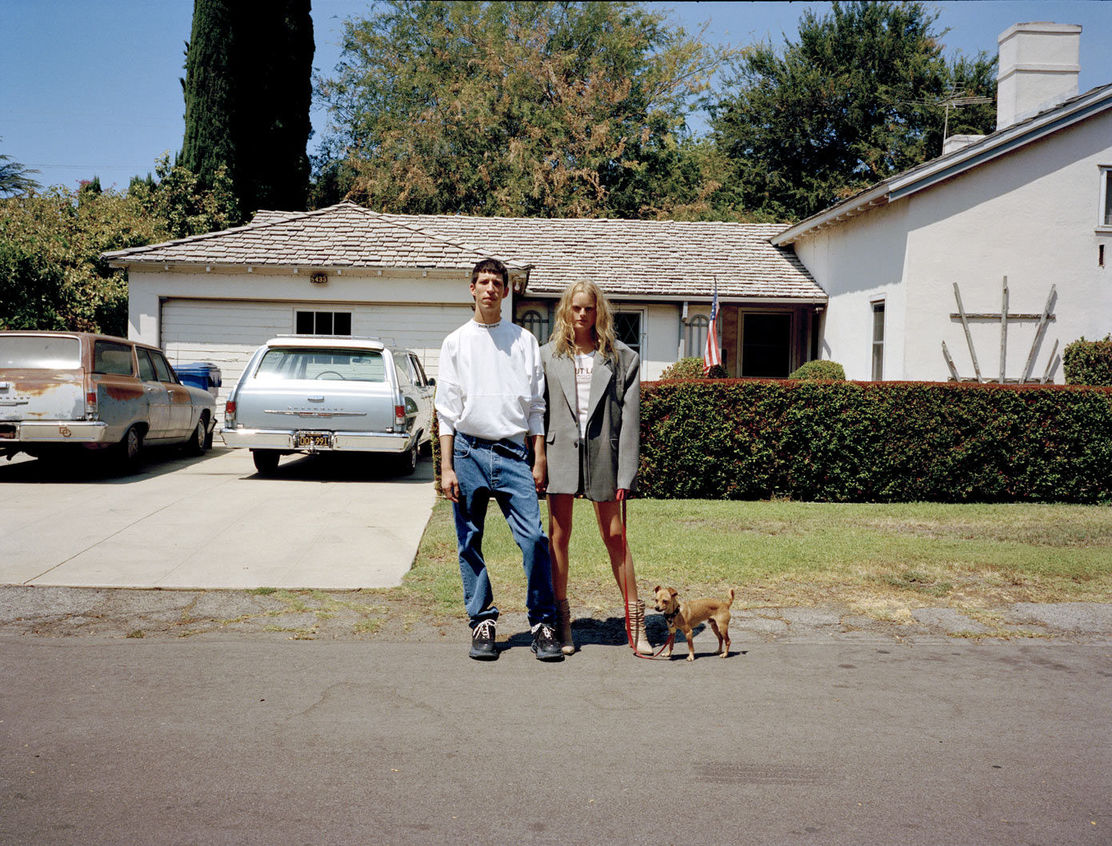 Browns Fashion Shoot This Is Suburbia Hanne Gaby Odiele and John Swiatek