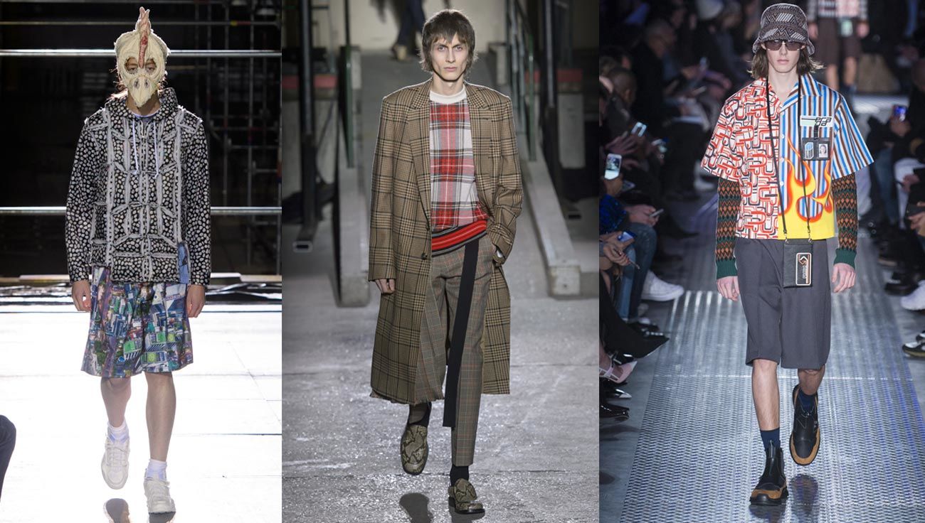 Commes Des Garcons, Dries Van Noten, Prada Menswear AW18