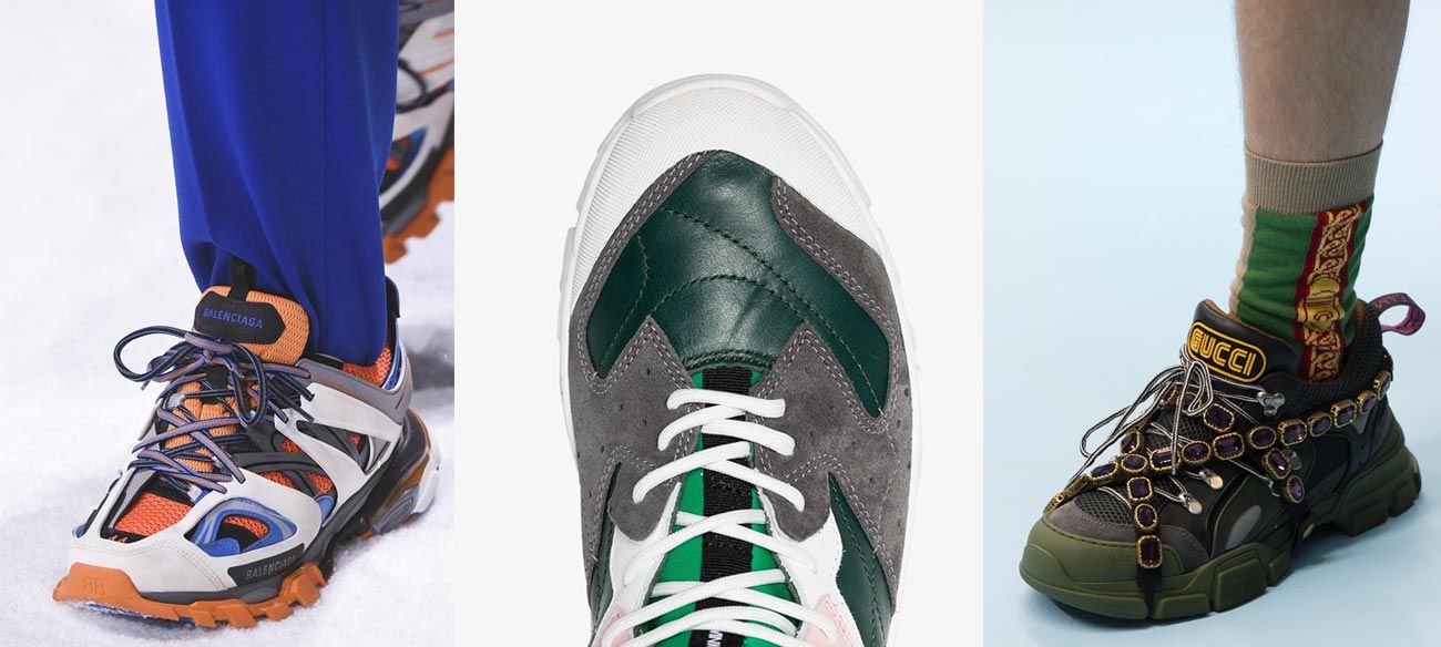 Balenciaga, Calvin Klein 205W39NYC, Gucci Mens Sneakers AW18