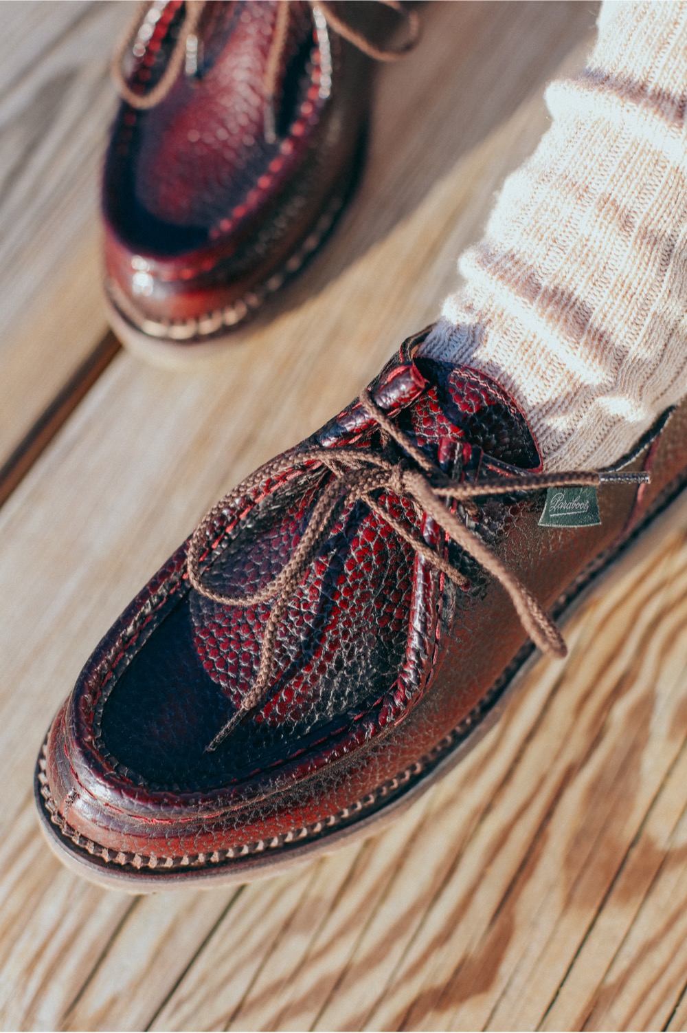 Paraboot AW19 Michael Brown Grain Lace Up Shoes
