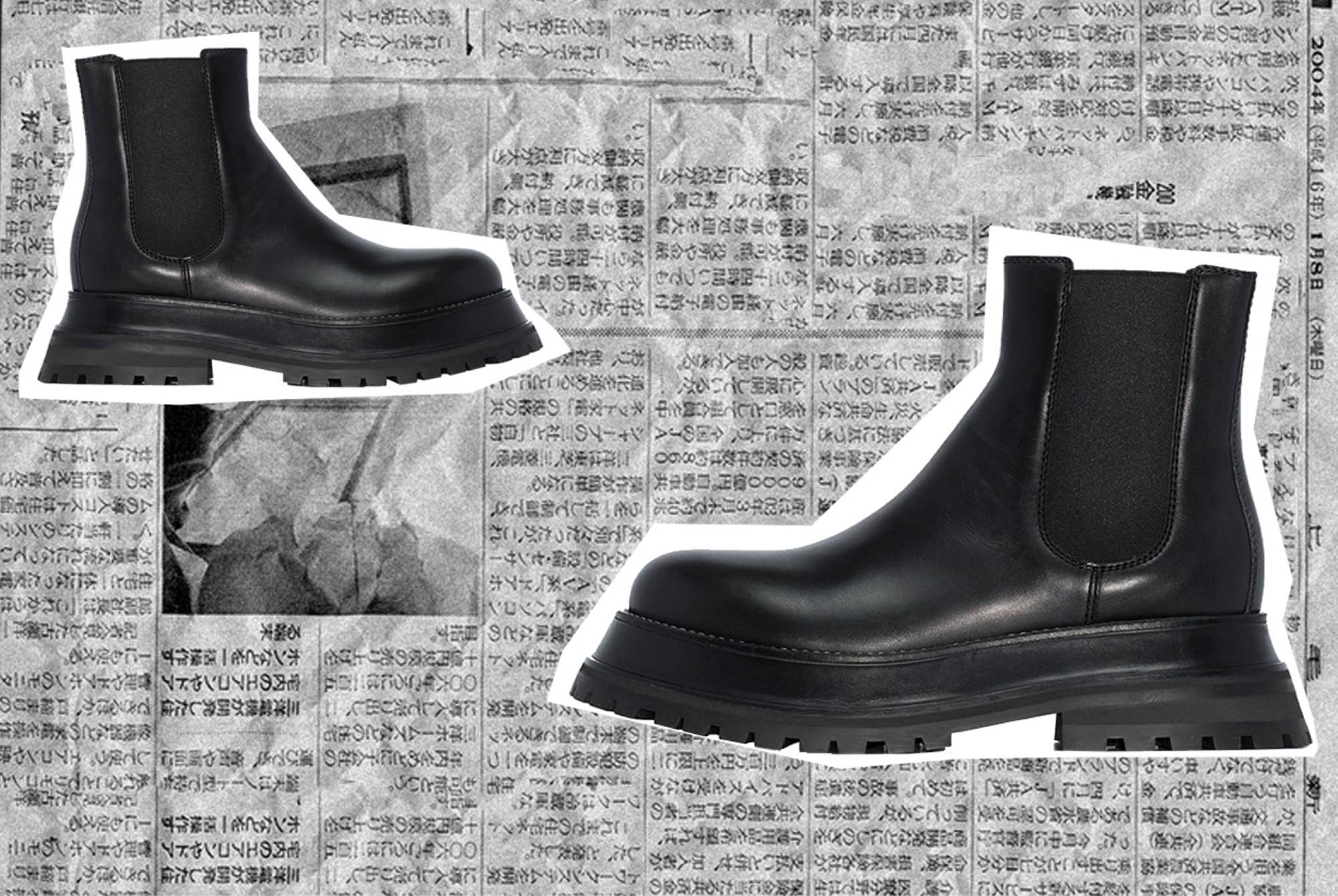 Burberry Black Leather Chelsea Boots