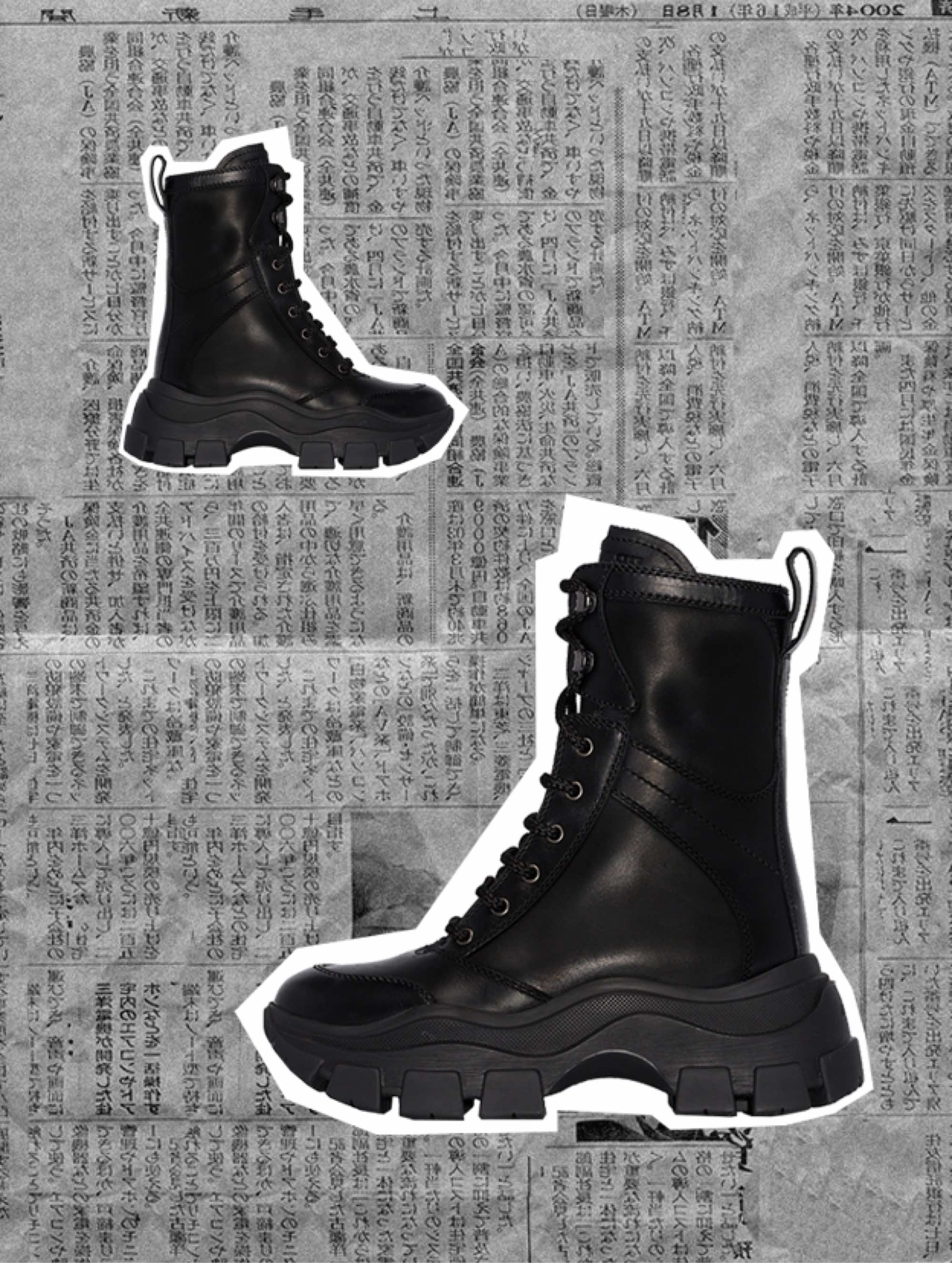 Prada Black Block Sneaker Boots