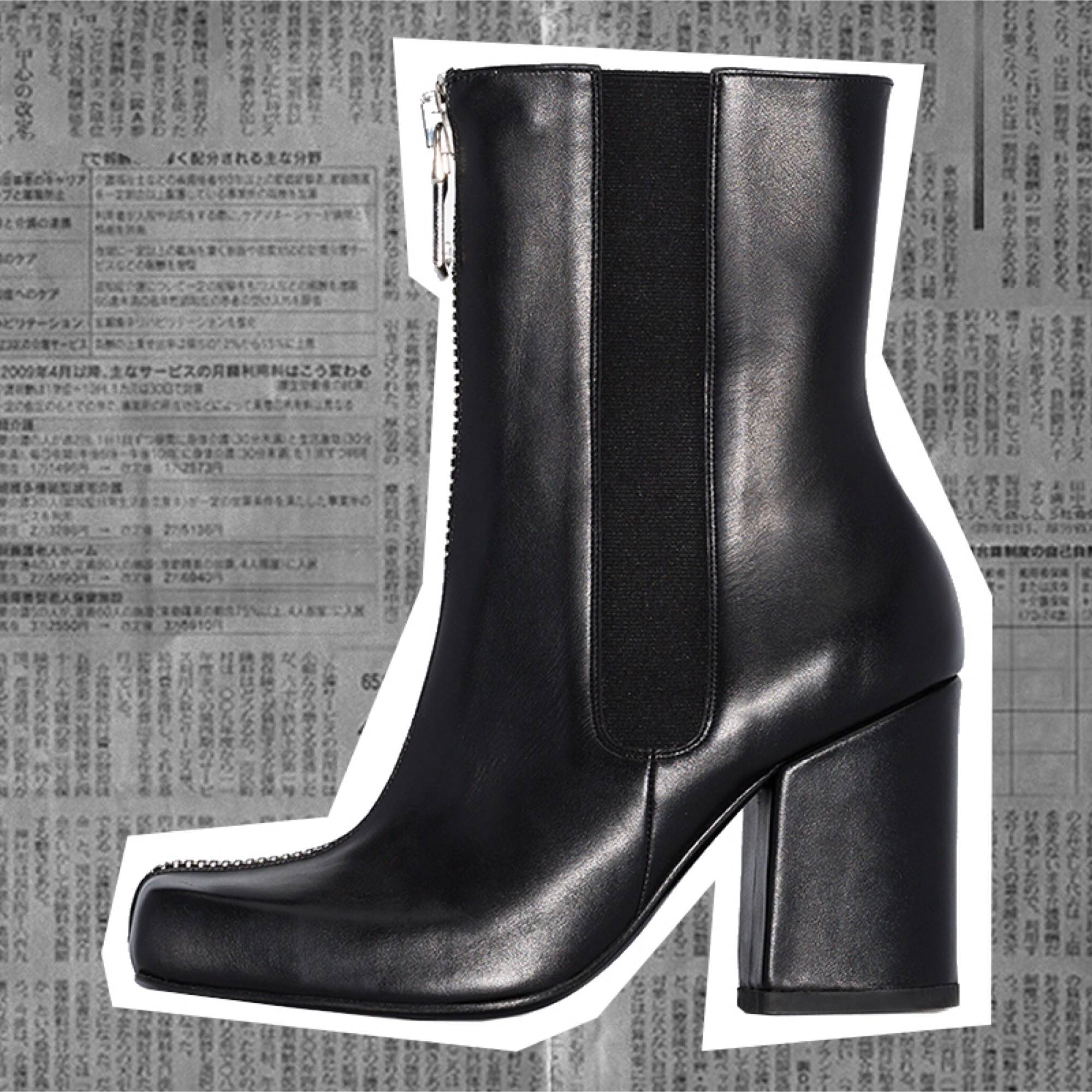 The High-Cut Boot Roker X Charles Jeffrey LOVERBOY Black JASC 90 Leather Boots