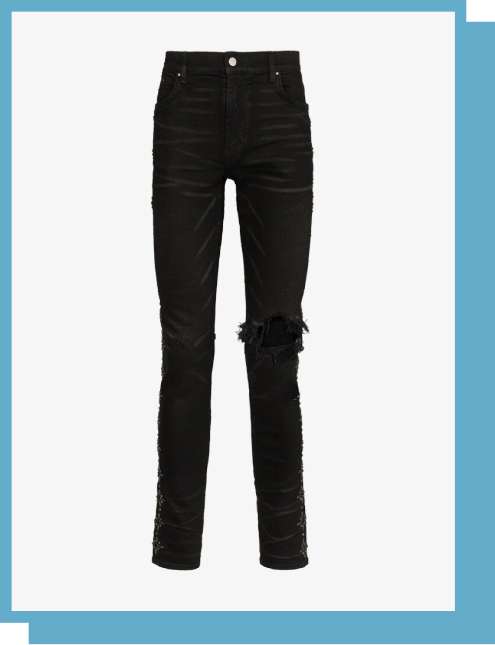 Amiri Studded Skinny Jeans