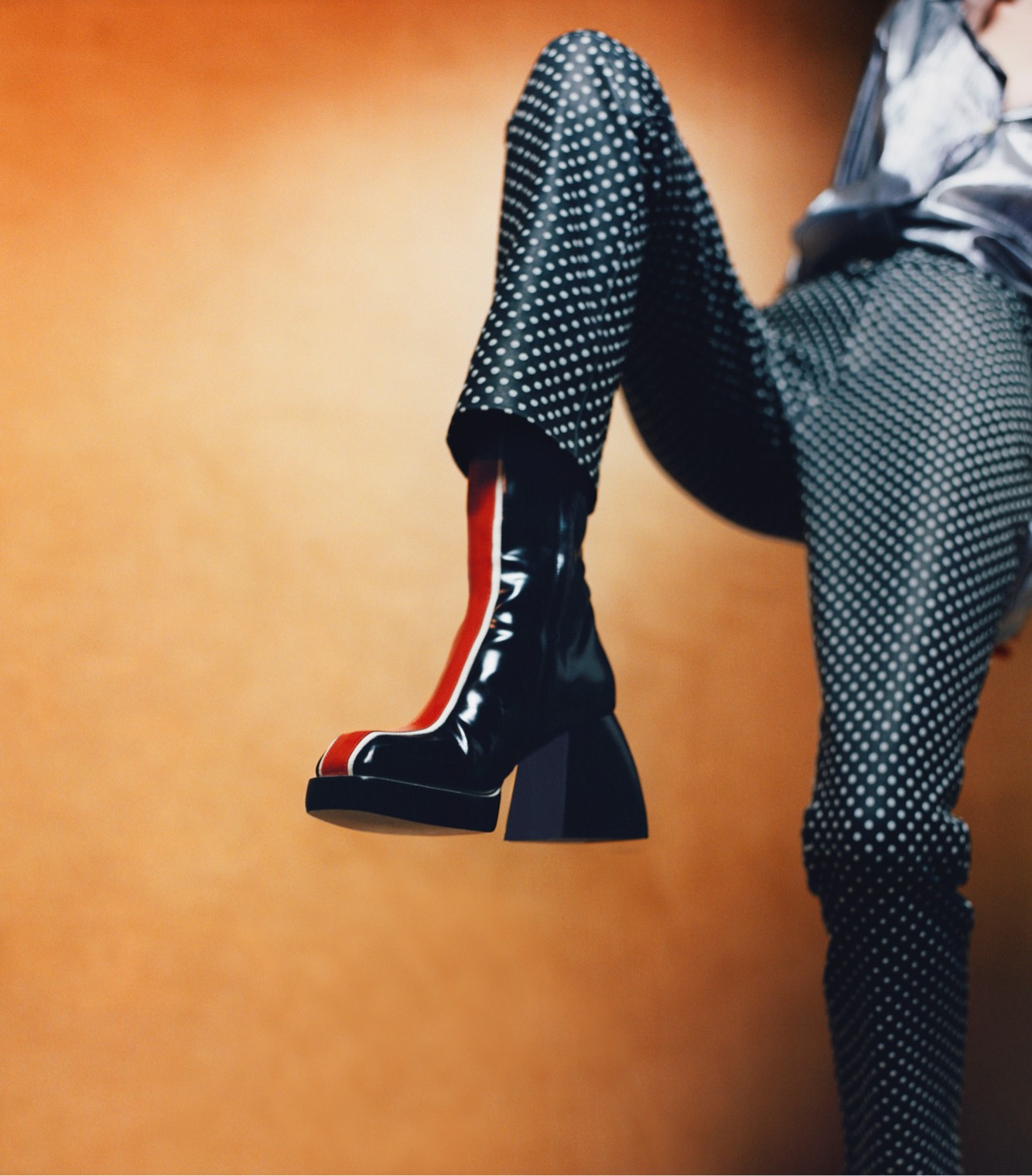 Nodaleto Black And Brown Bulla Corta 85 Patent Leather Boots