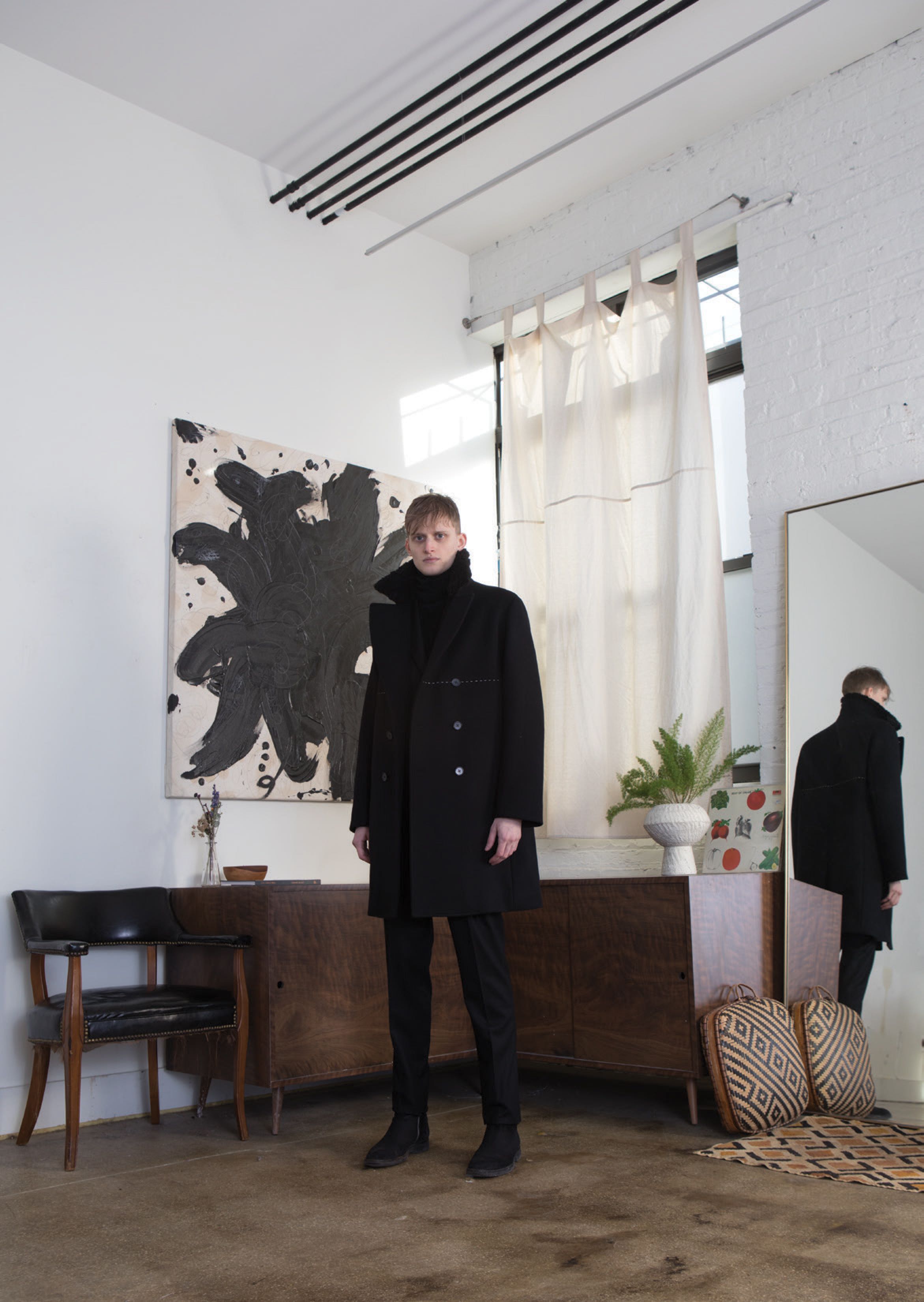 Dashiel Brahmann AW19 Double Breasted Wool Coat