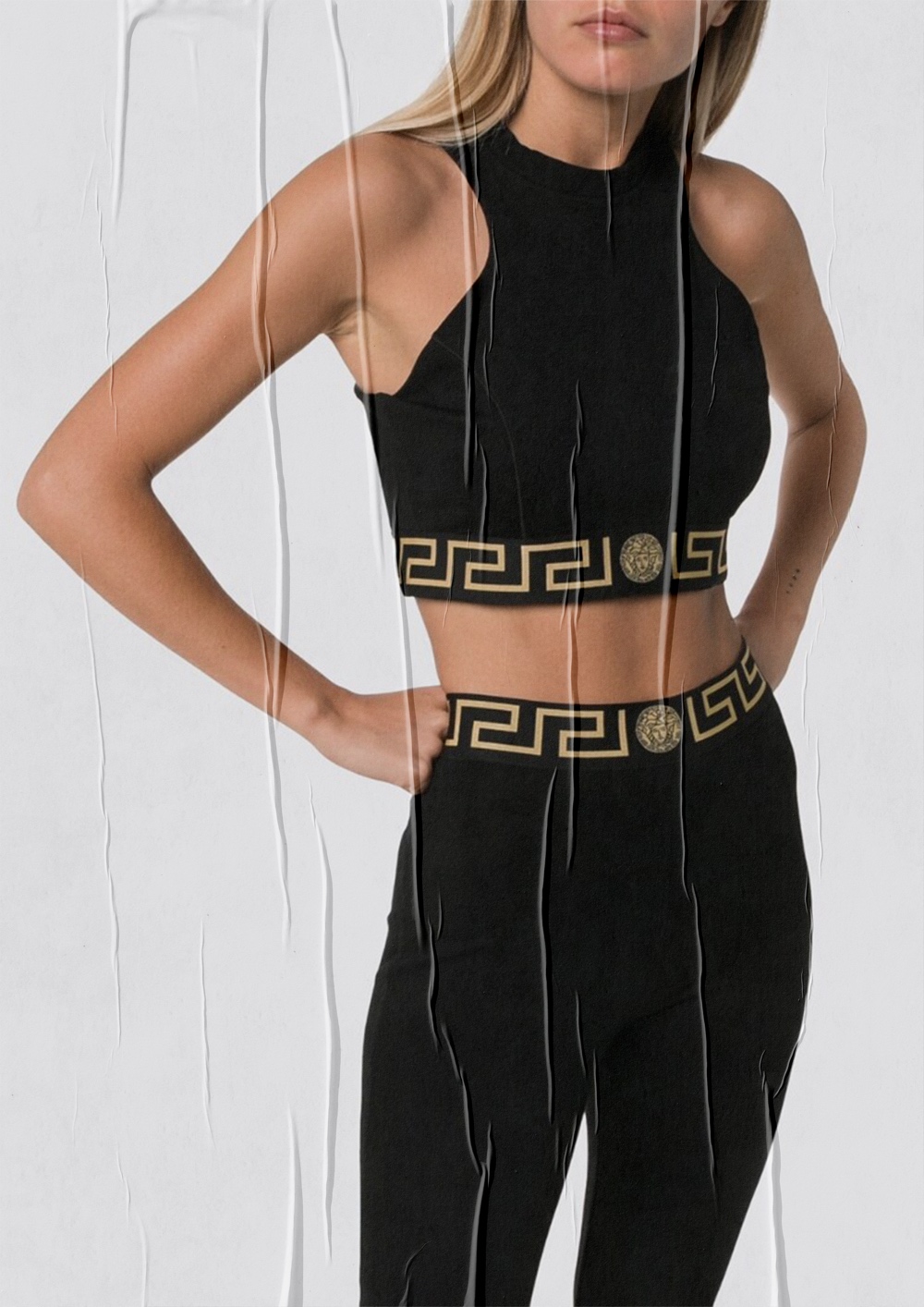 Versace Medusa Band Sports Bra