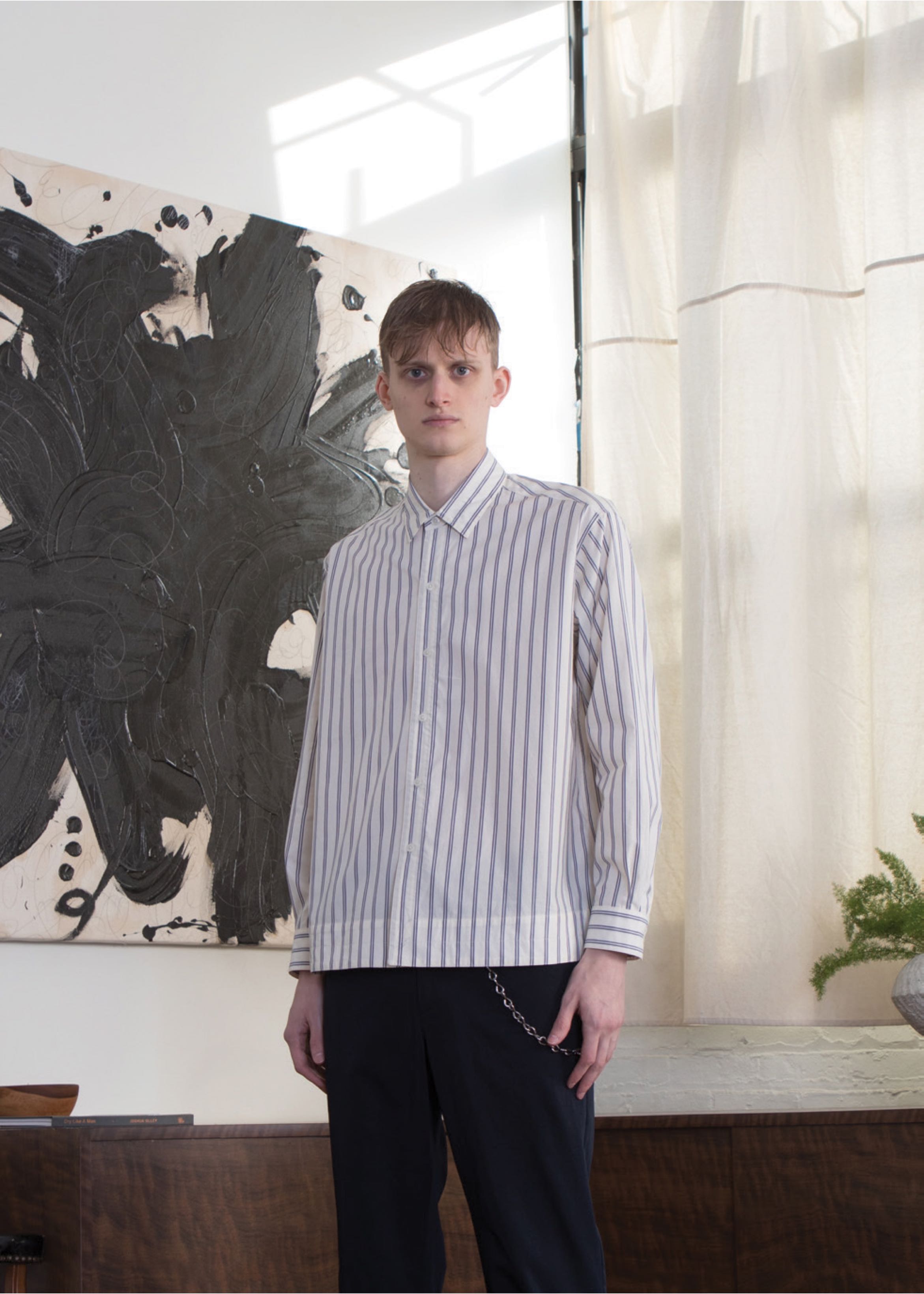 Dashiel Brahmann AW19 Striped Long Sleeve Shirt