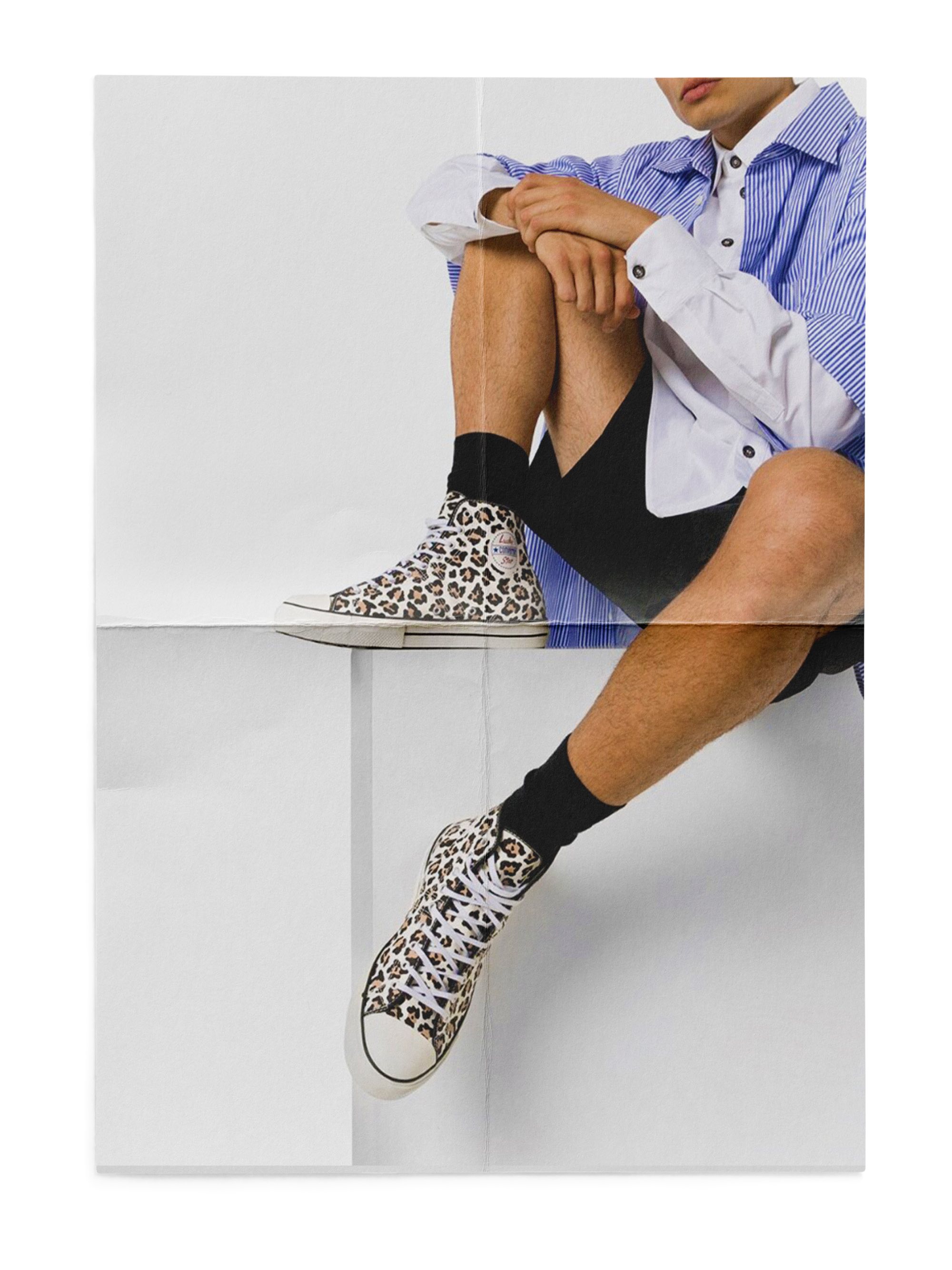 Converse Lucky Star Leopard Hi Top Sneakers