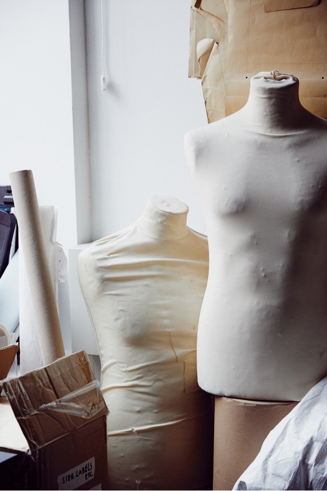 Mannequins in Nicholas Daley's studio