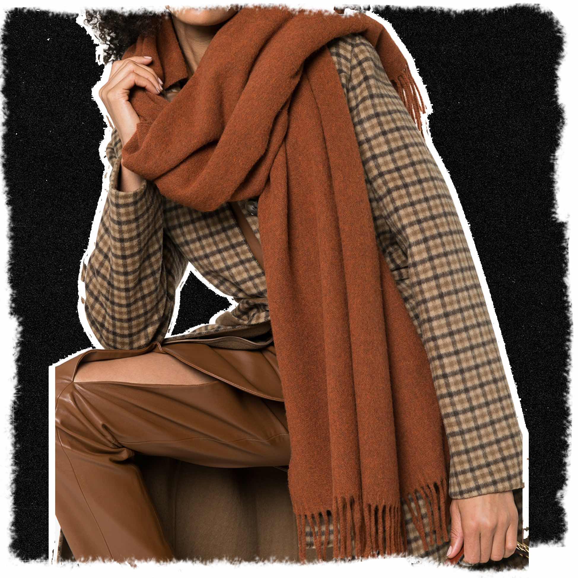 Acne Studios Brown Canada Wool Scarf