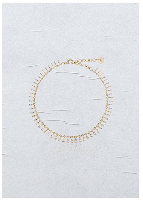 Shay 18K Yellow Gold Dot Dash Diamond Necklace
