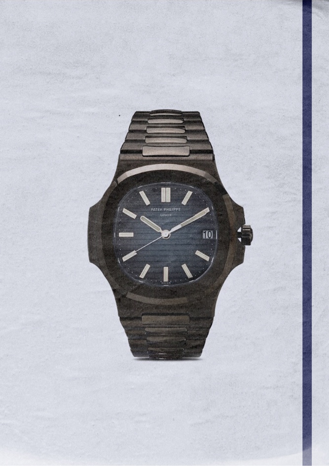 MAD Paris Black Patek Philippe Nautilus 5711 DLC Watch