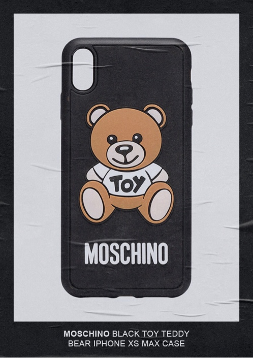 Moschino Black Toy Teddy Bear IPhone XS MAX Case