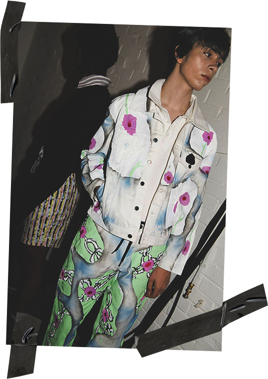 Liam Hodges Print Jacket Graphic Design Model SS20