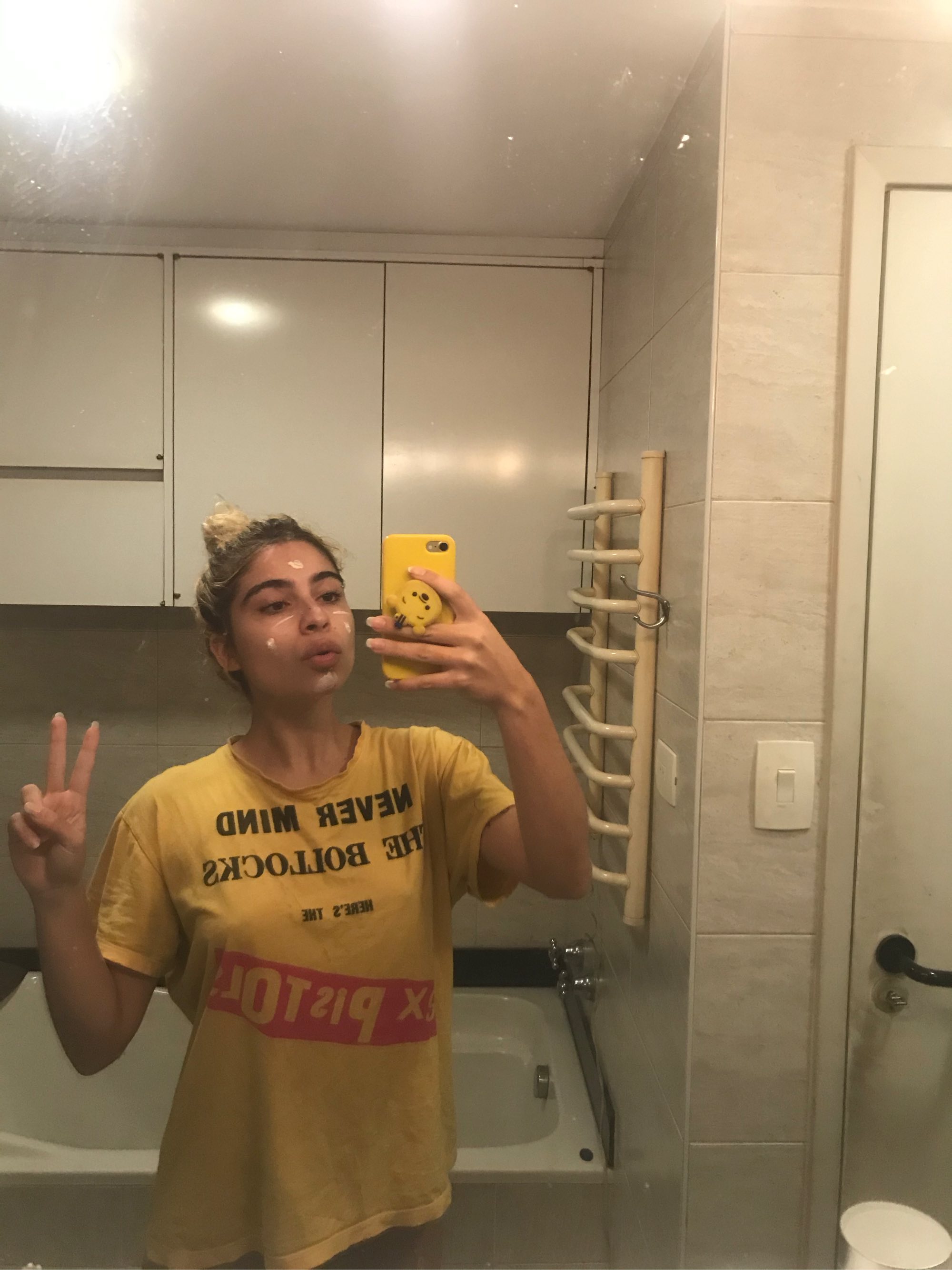 Duda in her pajamas