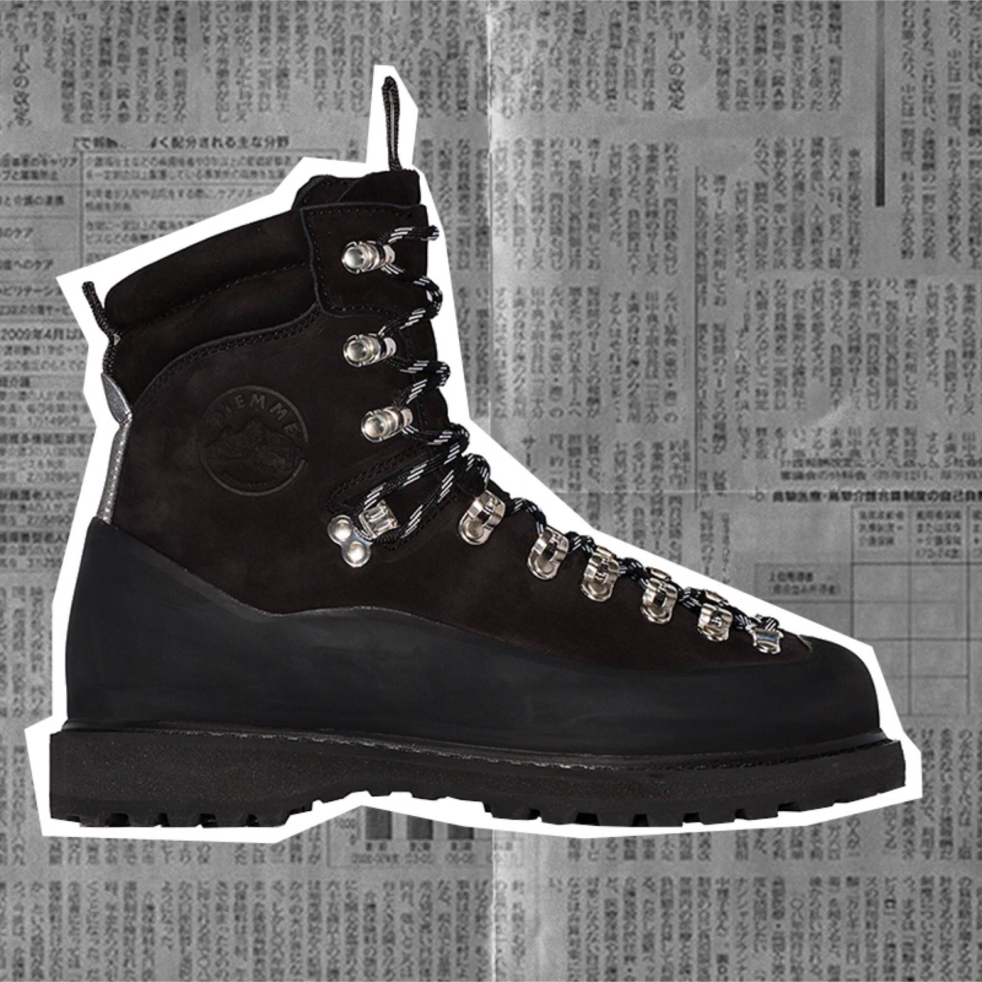 The Hiking Boot Diemme Black Everest Nubuck Leather Boots