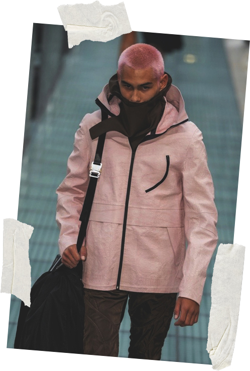 1017 ALYX 9SM Men's Pink Jacket Model Hair SS20