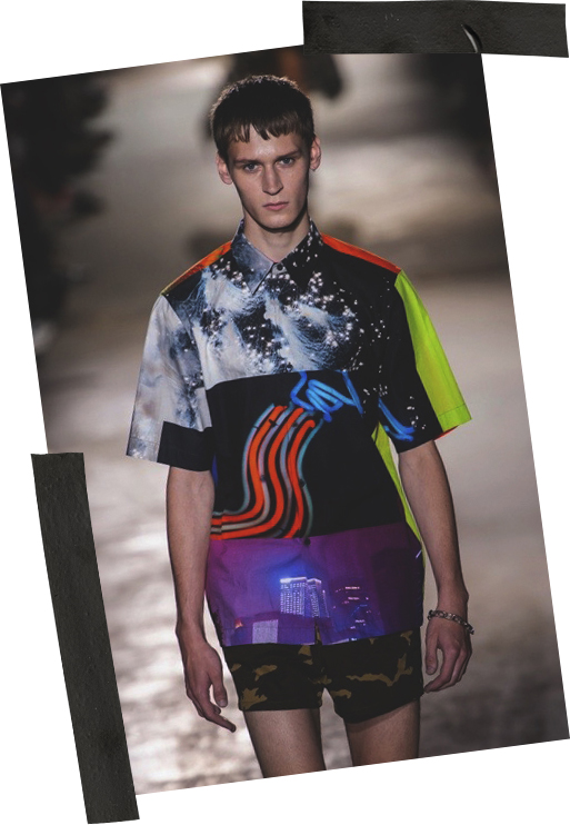 Dries Van Noten Menswear Printed Model SS20