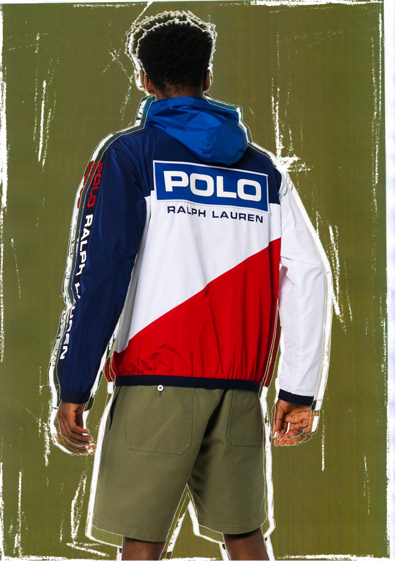 Polo Ralph Lauren Colourblock Logo Print Windbreaker