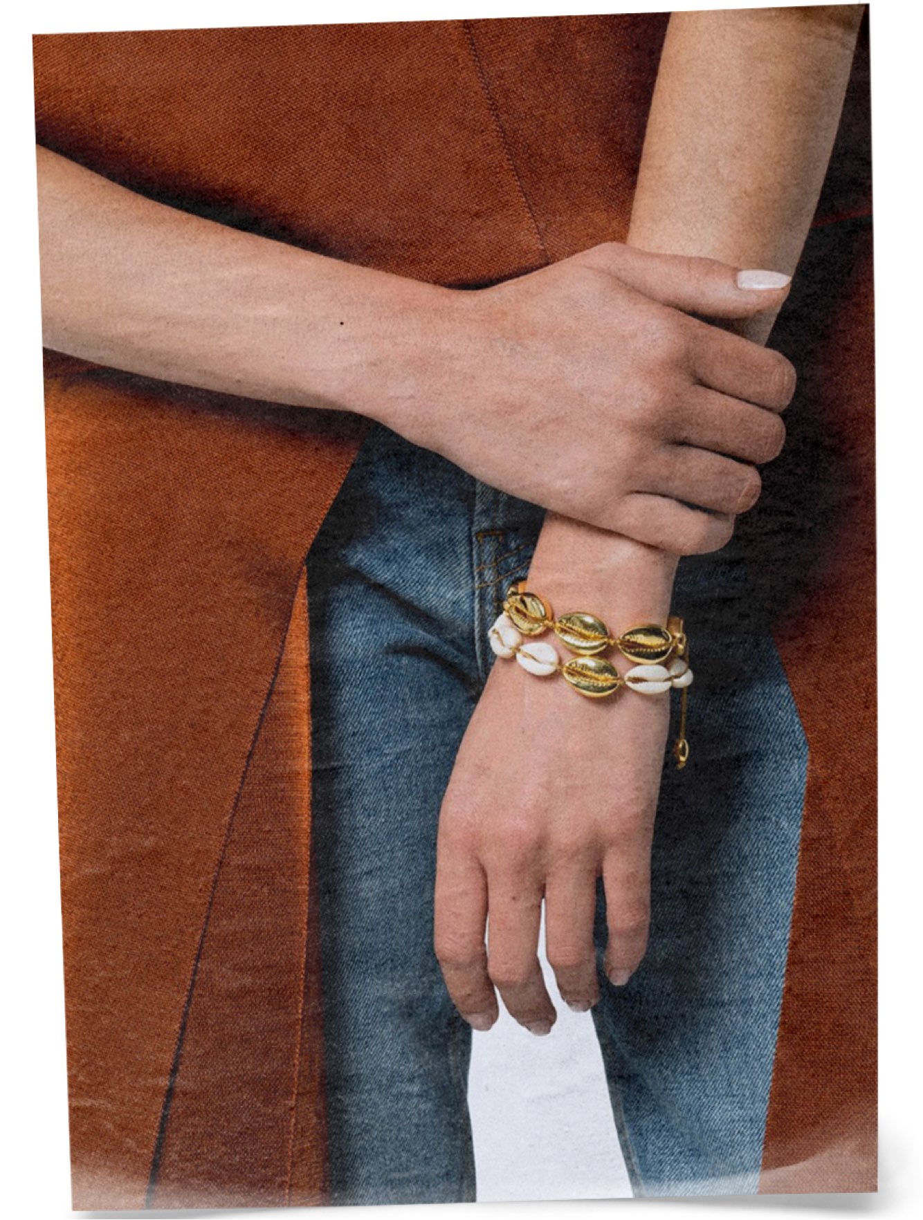 Tohum Large Puka Natural Shell Bracelet
