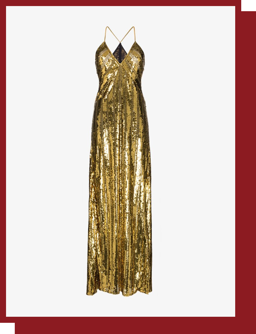 Galvan Sequin-Embellished Gown