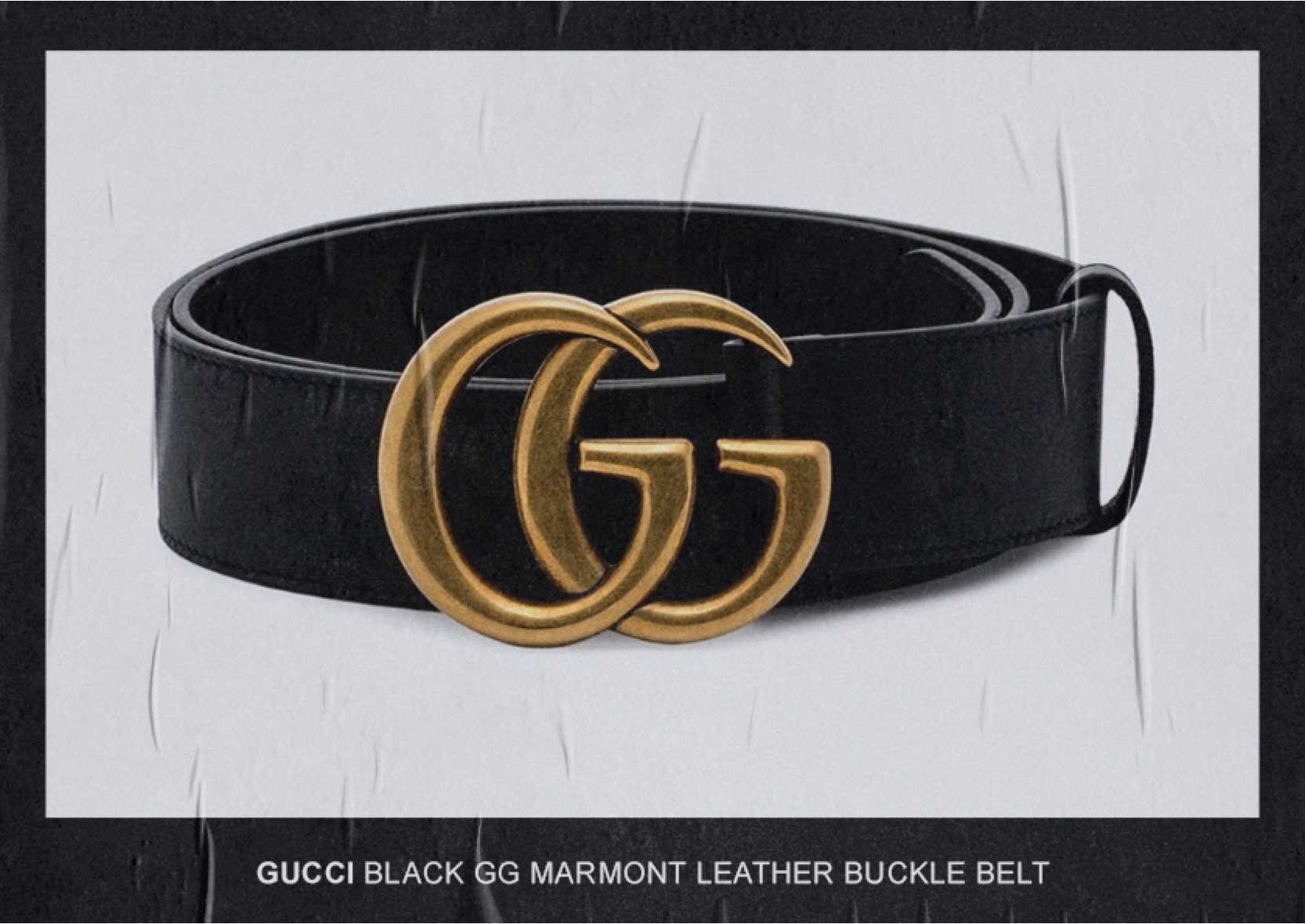 Gucci GG Marmont Leather Buckle Belt