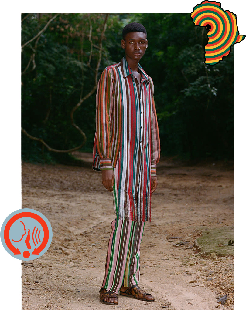 Kenneth Ize S/S 20 collection, photographers in Osun-Osogbo, Nigeria