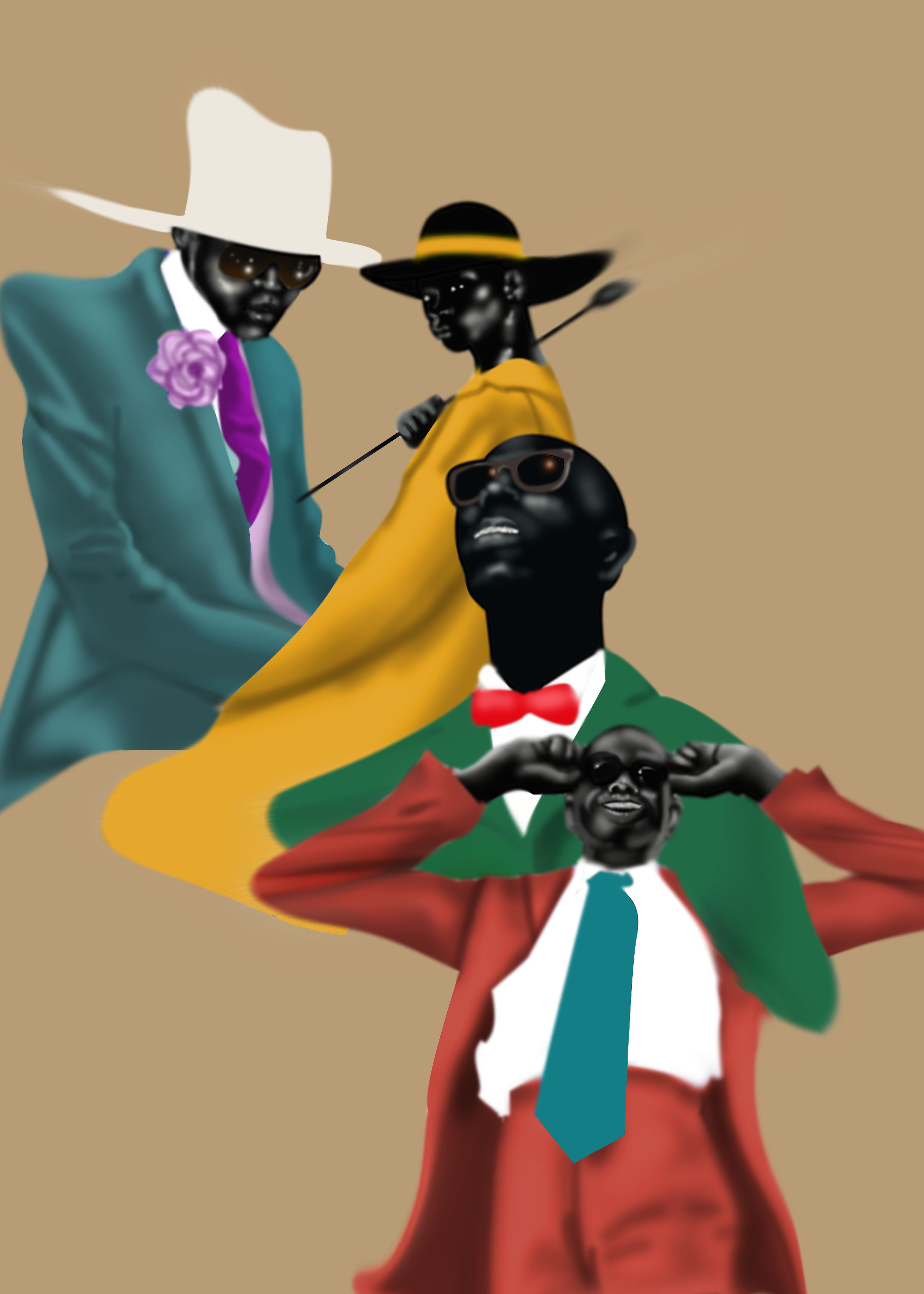 Moses Adesanya’s Homecoming Kaleidoscope Artwork Illustration
