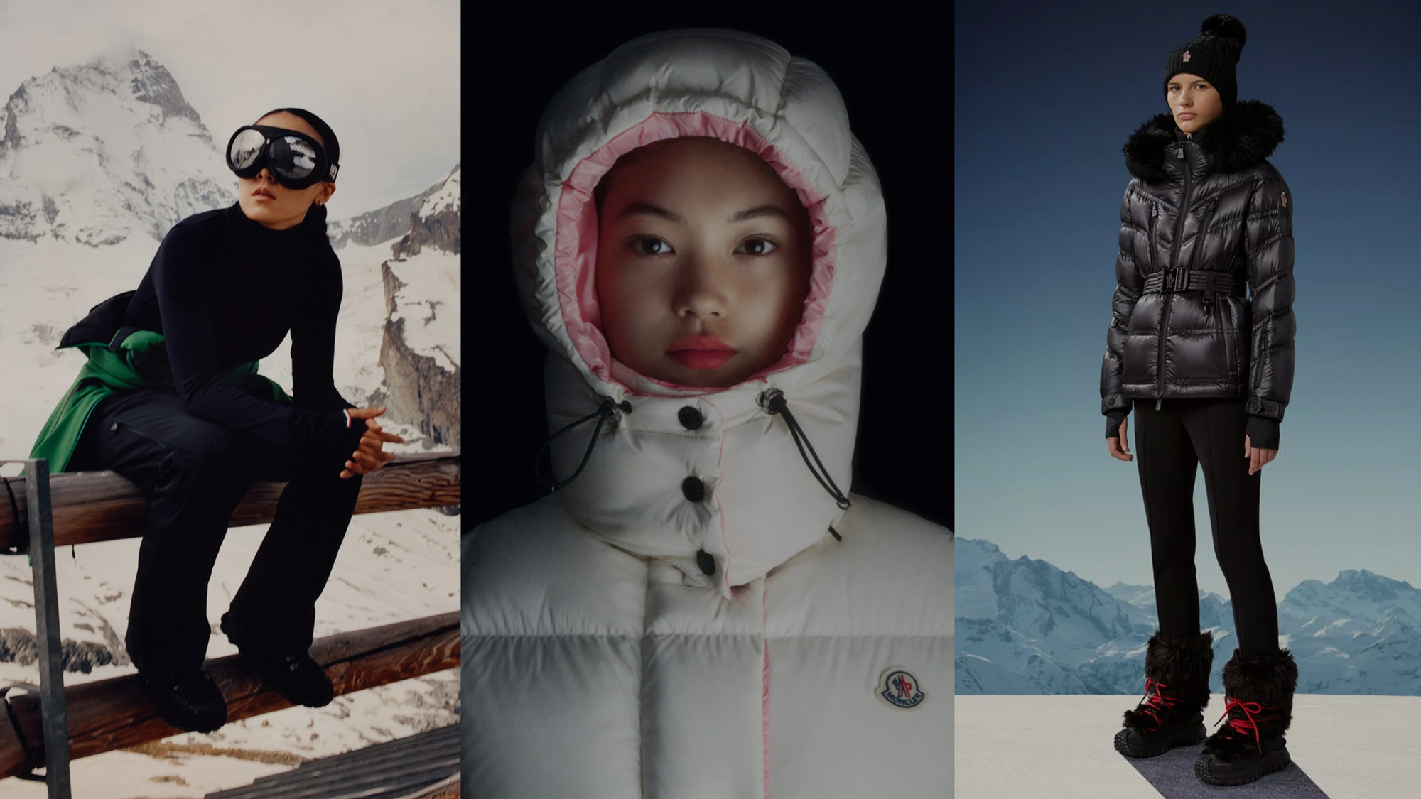 Three Ski Outfits By Moncler