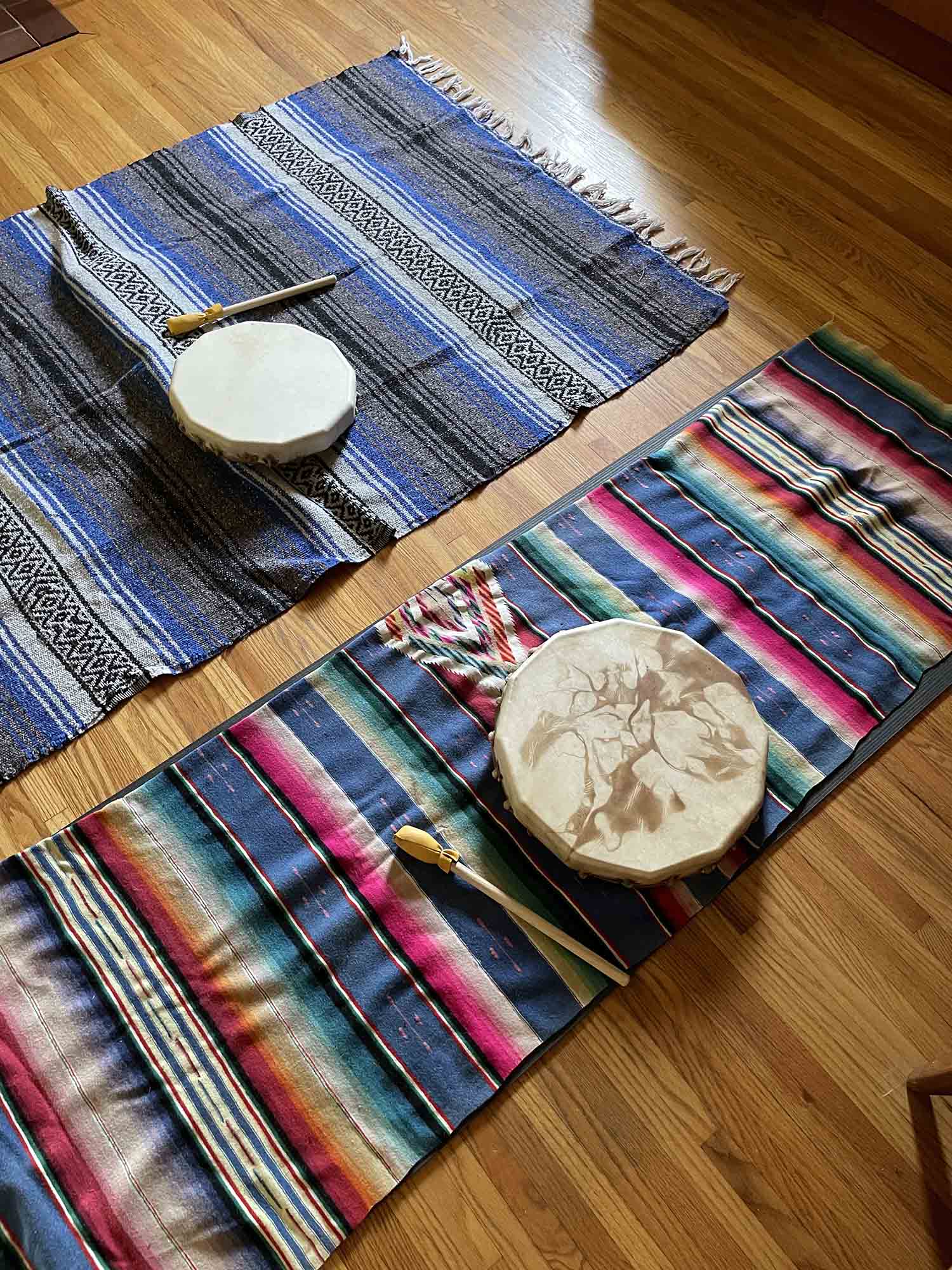 “For Christmas last year I got my fiancée Natalie and I deerskin drums. We use them before doing breathwork together at home.”