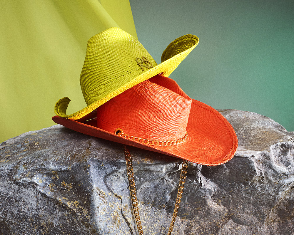 Hats by RUSLAN BAGINSKIY (coming soon) and GLADYS TAMEZ (coming soon)